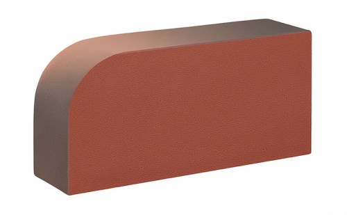 Кирпич лицевой керамический полнотелый радиусный КС-Керамик Аренберг гладкий, 250*120*65 мм